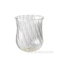 Ribbed 400 ml Teh Cup Tumbler Glass Set